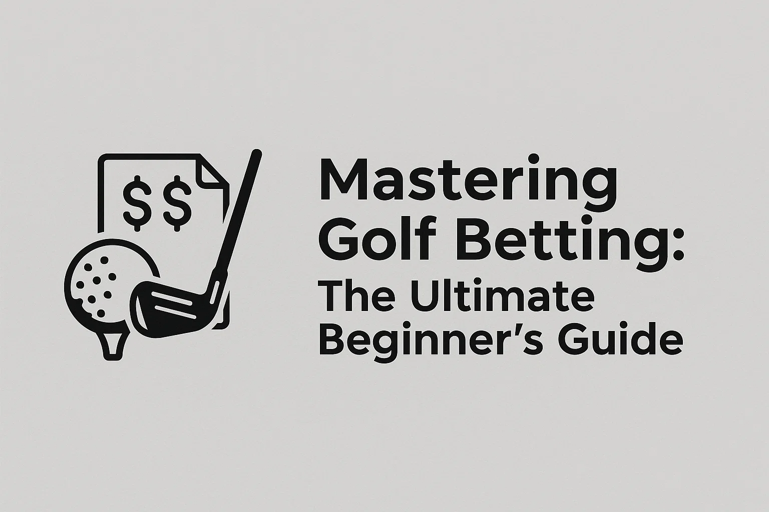 Mastering Golf Betting: The Ultimate Beginner's Guide